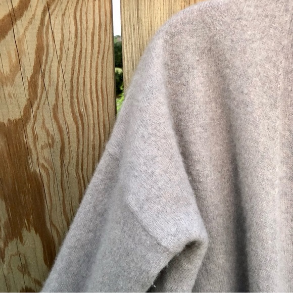 Saks Fifth Avenue Black Label 100% Cashmere Sweater Sz. M Open Cardigan - Picture 2 of 7
